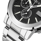  Shop Authentic Gucci G Chrono Black Dial Silver Steel Strap Watch For Men - YA101204 - Luxxuri