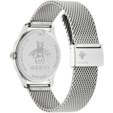  Shop Authentic Gucci G-Timeless Mother of Pearl Dial Silver Mesh Bracelet Watch For Women - YA1264040 - Luxxuri