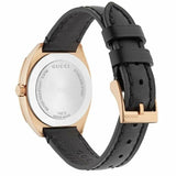  Shop Authentic Gucci GG2570 Quartz Black Dial Black Leather Strap Watch For Women - YA142509 - Luxxuri