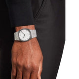  Shop Authentic Gucci 25H Quartz Silver Dial Silver Steel Strap Unisex Watch - YA163407 - Luxxuri