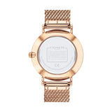 Coach Perry Silver Dial Rose Gold Mesh Bracelet Watch for Women - 14503386
