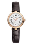  Shop Authentic Tissot Bellissima Small Lady White Dial Brown Leather Strap Watch For Women - T126.010.36.013.00 - Luxxuri