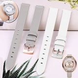  Shop Authentic Swarovski Crystalline Aura Silver Dial Beige Leather Strap Watch for Women - 5519450 - Luxxuri