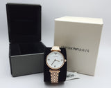  Shop Authentic Emporio Armani Gianni T-Bar Quartz White Dial Rose Gold Steel Strap Watch For Women - AR11267 - Luxxuri