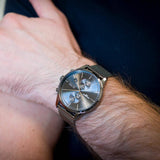  Shop Authentic Hugo Boss Associate Grey Dial Grey Mesh Bracelet Watch for Men - 1513870 - Luxxuri