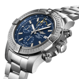 Shop Authentic Breitling Avenger Chronograph 45mm Blue Dial Silver Steel Strap Watch for Men - A13317101C1A1 - Luxxuri