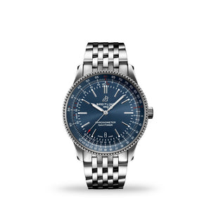  Shop Authentic Breitling Navitimer Automatic 41mm Blue Dial Silver Steel Strap Watch for Men - A17326161C1A1 - Luxxuri