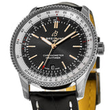  Shop Authentic Breitling Navitimer 1 Automatic 41mm Black Dial Black Leather Strap Mens Watch - A17326211B1P1 - Luxxuri