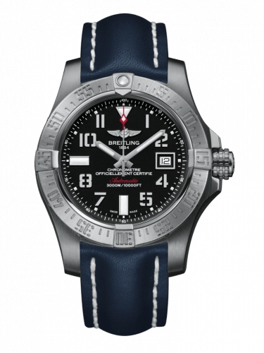  Shop Authentic Breitling Avenger II Seawolf Stainless Steel 45mm Blue Leather Strap Mens Watch - A1733110/BC31/112X - Luxxuri