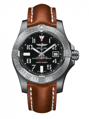  Shop Authentic Breitling Avenger II Seawolf Stainless Steel 45mm Volcano Black Leather Strap Mens Watch - A1733110/BC31/434X - Luxxuri