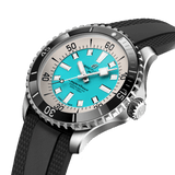  Shop Authentic Breitling Superocean Automatic 44 Turquoise Dial Black Rubber Strap Watch for Men - A17376211L2S1 - Luxxuri