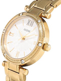  Shop Authentic Guess Park Ave South Analog White Dial Gold Steel Strap Watch For Women - W0767L2 - Luxxuri