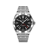  Shop Authentic Breitling Chronomat GMT 40 Automatic Black Dial Silver Steel Strap Watch for Men - A32398101B1A1 - Luxxuri