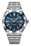  Shop Authentic Breitling Chronomat GMT 40 Blue Dial Silver Steel Strap Watch for Men - A32398101C1A1 - Luxxuri