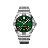  Shop Authentic Breitling Chronomat GMT 40 Green Dial Silver Steel Strap Watch for Men - A32398101L1A1 - Luxxuri