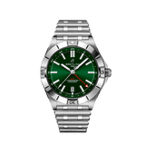  Shop Authentic Breitling Chronomat GMT 40 Green Dial Silver Steel Strap Watch for Men - A32398101L1A1 - Luxxuri