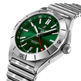  Shop Authentic Breitling Chronomat GMT 40 Green Dial Silver Steel Strap Watch for Men - A32398101L1A1 - Luxxuri