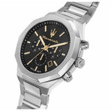  Shop Authentic Maserati Stile Chronograph Black Dial Silver Steel Strap Watch For Men - R8873642010 - Luxxuri