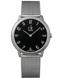  Shop Authentic Calvin Klein Minimal Black Dial Silver Mesh Bracelet Watch for Men - K3M51151 - Luxxuri