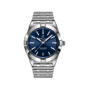  Shop Authentic Breitling Chronomat 32 Blue Dial Silver Steel Strap Watch for Women - A77310101C1A1 - Luxxuri
