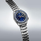  Shop Authentic Seiko 5 Sports Petrol Blue Checker Flag Special Edition Blue Dial Silver Steel Strap Watch For Men - SRPK65K1 - Luxxuri