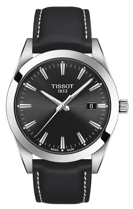  Shop Authentic Tissot Gentleman Black Dial Black Leather Strap Watch For Men - T127.410.16.051.00 - Luxxuri