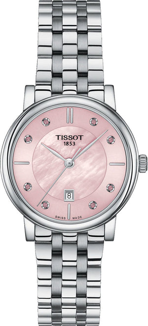  Shop Authentic Tissot T Classic Carson Premium Pink Dial Silver Steel Strap Watch for Women - T122.210.11.159.00 - Luxxuri