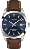  Shop Authentic Tissot Gentleman Powermatic 80 Silicium Blue Dial Brown Leather Strap Watch For Men - T127.407.16.041.00 - Luxxuri