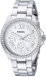  Shop Authentic Fossil Cecile Chronograph Silver Dial Silver Steel Strap Watch for Women - AM4481 - Luxxuri