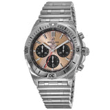  Shop Authentic Breitling Chronomat B01 42 Brown Dial Silver Steel Strap Watch for Men - AB0134101K1A1 - Luxxuri