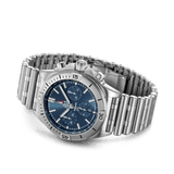  Shop Authentic Breitling Chronomat B01 42 Frecce Tricolori Blue Dial Silver Steel Strap Watch for Men - AB01344A1C1A1 - Luxxuri