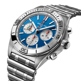  Shop Authentic Breitling Chronomat B01 42 Six Nations Italy Blue Dial Silver Steel Strap Watch for Men - AB0134A41C1A1 - Luxxuri