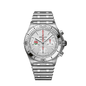  Shop Authentic Breitling Chronomat B01 42 Six Nations England White Dial Silver Steel Strap Watch for Men - AB0134A71A1A1 - Luxxuri