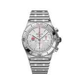  Shop Authentic Breitling Chronomat B01 42 Six Nations England White Dial Silver Steel Strap Watch for Men - AB0134A71A1A1 - Luxxuri