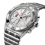  Shop Authentic Breitling Chronomat B01 42 Six Nations England White Dial Silver Steel Strap Watch for Men - AB0134A71A1A1 - Luxxuri
