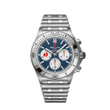  Shop Authentic Breitling Chronomat B01 42 Six Nations France Blue Dial Silver Steel Strap Watch for Men - AB0134A81C1A1 - Luxxuri