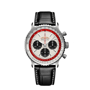  Shop Authentic Breitling Navitimer B01 Chronograph 43 Boeing 747 White Dial Black Leather Strap Watch for Men - AB01383B1G1P1 - Luxxuri