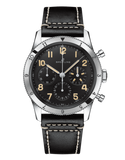  Shop Authentic Breitling Avi Ref. 765 1953 Re-Edition Black Dial Black Leather Strap Watch for Men - AB0920131B1X1 - Luxxuri