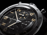  Shop Authentic Breitling Avi Ref. 765 1953 Re-Edition Black Dial Black Leather Strap Watch for Men - AB0920131B1X1 - Luxxuri