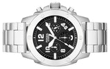  Shop Authentic Fossil Modern Machine Black Dial Silver Steel Strap Watch for Men - FS4926 - Luxxuri