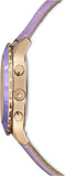  Shop Authentic Swarovski Octea Lux Chrono Purple Dial Purple Leather Strap Watch for Women - 5632263 - Luxxuri