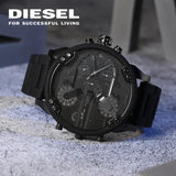  Shop Authentic Diesel Mr Daddy 2.0 Chronograph Black Dial Black Stainless Steel Watch For Men - DZ7396 - Luxxuri