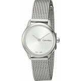  Shop Authentic Calvin Klein Minimal White Dial Silver Mesh Bracelet Watch for Women - K3M231Y6 - Luxxuri