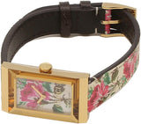  Shop Authentic Gucci G-Frame Floral Mother of Pearl Dial White Leather Strap Watch For Women - YA147406 - Luxxuri