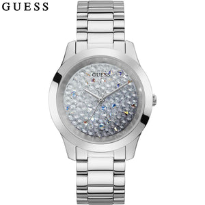  Shop Authentic Guess Crush Silver Dial Silver Steel Strap Watch For Women - GW0020L1 - Luxxuri