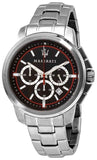  Shop Authentic Maserati Successo Chronograph Black Dial Silver Steel Strap Watch For Men - R8873621009 - Luxxuri
