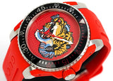 Shop Authentic Gucci Dive Quartz Red Dial Red Rubber Strap Watch For Men - YA136315 - Luxxuri