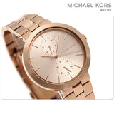  Shop Authentic Michael Kors Garner Quartz Rose Gold Dial Rose Gold Steel Strap Watch For Women - MK6409 - Luxxuri