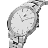  Shop Authentic Daniel Wellington Iconic Link White Dial Silver Steel Strap Watch for Women - DW00100203 - Luxxuri