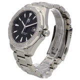  Shop Authentic Tag Heuer Aquaracer Quartz Black Dial Silver Steel Strap Watch for Men - WAY1110.BA0928 - Luxxuri
